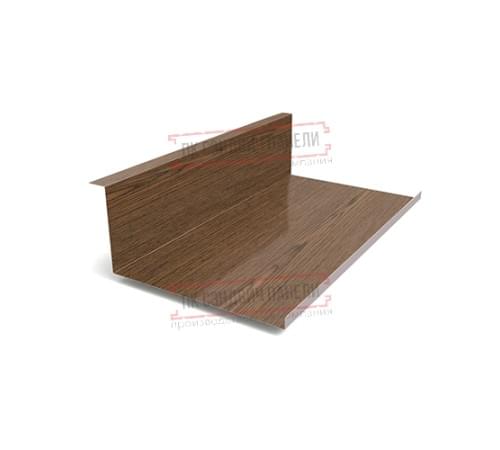 Планка примыкания нижняя 250х122х2000 ECOSTEEL_MA-МореныйДуб-0.5 Планка примыкания нижняя 250х122х2000 ECOSTEEL_MA-МореныйДуб-0.5