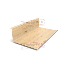 Планка примыкания нижняя 250х122х2000 ECOSTEEL_MA-Сосна-0.5