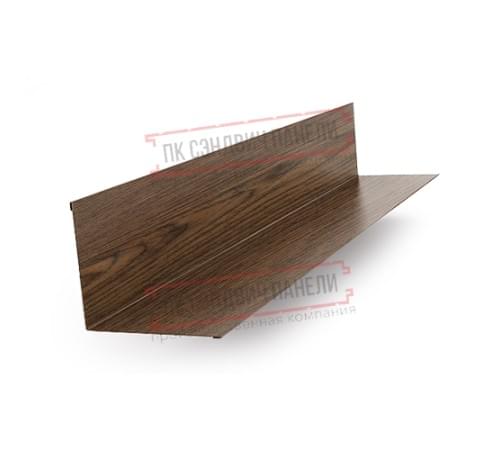 Планка примыкания верхняя 250х147х2000 ECOSTEEL-МореныйДуб-0.5 Планка примыкания верхняя 250х147х2000 ECOSTEEL-МореныйДуб-0.5