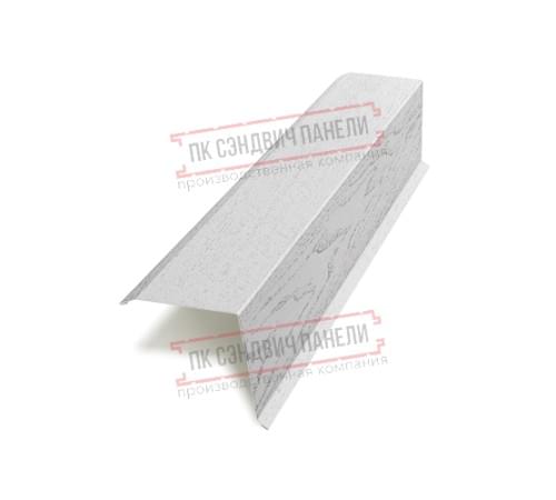 Планка торцевая 95х120х2000 ECOSTEEL_MA-Беленый Дуб-0.5