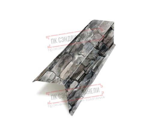 Планка торцевая 95х120х2000 ECOSTEEL-БелыйКамень-0.5 Планка торцевая 95х120х2000 ECOSTEEL-БелыйКамень-0.5
