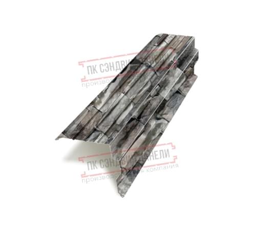 Планка торцевая 90х115х2000 ECOSTEEL-БелыйКамень-0.5 Планка торцевая 90х115х2000 ECOSTEEL-БелыйКамень-0.5