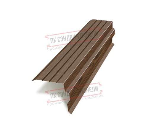 Планка торцевая 90х115х2000 ECOSTEEL_MA-МореныйДуб-0.5 Планка торцевая 90х115х2000 ECOSTEEL_MA-МореныйДуб-0.5