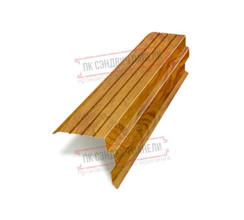 Планка торцевая 90х115х2000 ECOSTEEL_T-ЗолотойДуб-0.5