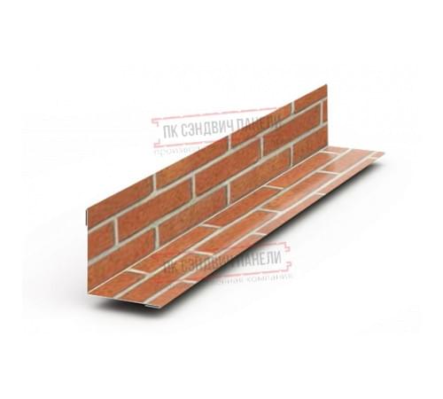 Планка угла внутреннего 115х115х2000 ECOSTEEL-Кирпич-0.5 Планка угла внутреннего 115х115х2000 ECOSTEEL-Кирпич-0.5