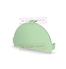 Заглушка конька круглого простая Norman ПЭ-6019-0.5