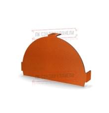 Заглушка конька круглого простая AGNETA-CopperCopper-0.5