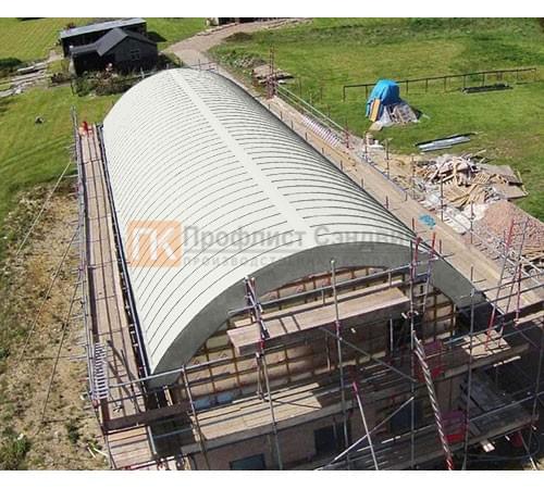 Продольно гнутый фальц профилированный 0,5 RAL 9003 Satin Продольно гнутый фальц профилированный 0,5 RAL 9003 Satin