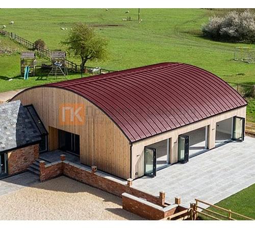 Продольно гнутый фальц гладкий 0,7 RAL 3005 Полиэстер Продольно гнутый фальц гладкий 0,7 RAL 3005 Полиэстер