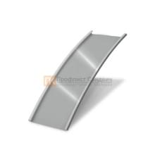 Продольно гнутый фальц гладкий 0,5 RAL 9006 Satin