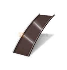 Продольно гнутый фальц гладкий 0,5 RAL 8017 Quarzit