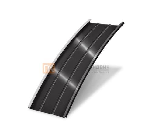 Продольно гнутый фальц профилированный 0,5 RAL 8022 Velur20 Продольно гнутый фальц профилированный 0,5 RAL 8022 Velur20