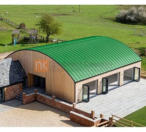Продольно гнутый фальц гладкий 0,45 RAL 6018 Полиэстер Продольно гнутый фальц гладкий 0,45 RAL 6018 Полиэстер