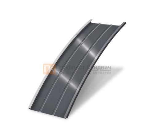 Продольно гнутый фальц профилированный 0,5 RAL 7024 Satin Продольно гнутый фальц профилированный 0,5 RAL 7024 Satin