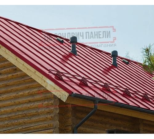 Фальц двойной стоячий Line 0,45 Полиэстер RAL3003 рубиново-красный с пленкой на замках Фальц двойной стоячий Line 0,45 Полиэстер RAL3003 рубиново-красный с пленкой на замках