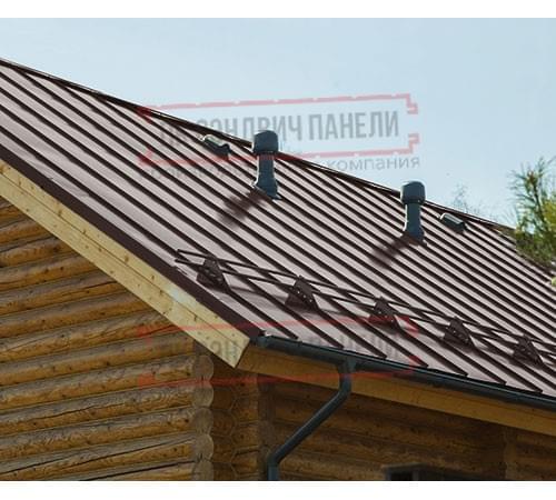 Фальц двойной стоячий Line 0,5 Quarzit RAL8017 шоколад с пленкой на замках Фальц двойной стоячий Line 0,5 Quarzit RAL8017 шоколад с пленкой на замках