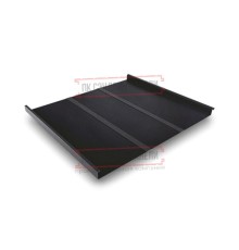 Фальц двойной стоячий Line 0,5 PurPro Matt 275 RAL9005 черный с пленкой на замках