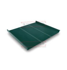 Фальц двойной стоячий Line 0,45 Drap RAL6005 зеленый мох с пленкой на замках