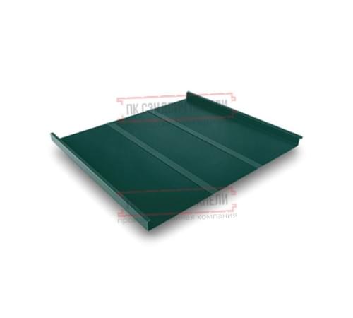 Фальц двойной стоячий Line 0,45 Drap RAL6005 зеленый мох с пленкой на замках