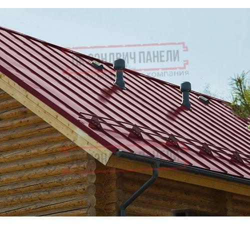 Фальц двойной стоячий Line 0,45 Drap RAL3005 красное вино с пленкой на замках Фальц двойной стоячий Line 0,45 Drap RAL3005 красное вино с пленкой на замках