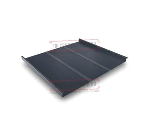 Фальц двойной стоячий Line 0,5 Satin RAL7016 сигнальный серый с пленкой на замках