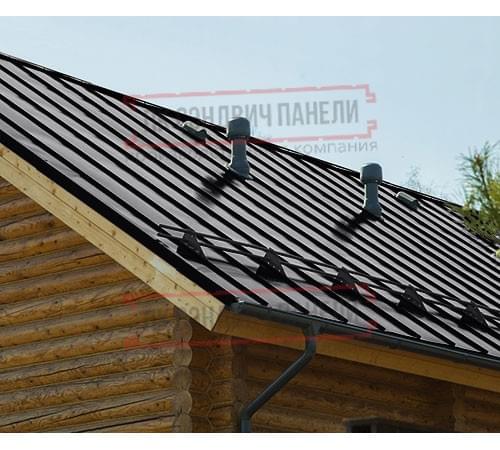 Фальц двойной стоячий Line 0,5 GreenCoat PuRALBT, matt RR33 черный с пленкой на замках