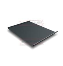 Фальц двойной стоячий 0,5 Quarzit Pro Matt RAL7016 антрацитово-серый с пленкой на замках