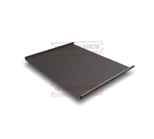 Фальц двойной стоячий 0,5 Rooftop Matte RR32 темно-коричневый с пленкой на замках