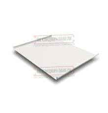 Фальц двойной стоячий 0,5 Satin RAL9003 сигнальный белый с пленкой на замках Фальц двойной стоячий 0,5 Satin RAL9003 сигнальный белый с пленкой на замках