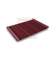 Кликфальц Line 0,5 Velur RAL3005 красное вино с пленкой на замках