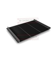 Кликфальц Line 0,5 Velur RAL9005 черный с пленкой на замках