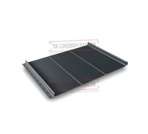 Кликфальц Line 0,5 Satin Мatt RAL7016 антрацитово-серый с пленкой на замках