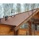 Кликфальц Line 0,5 Velur RAL8004 терракота с пленкой на замках