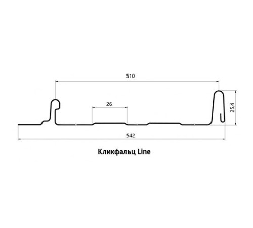 Кликфальц Line 0,45 Drap ST RAL8017 шоколад с пленкой на замках
