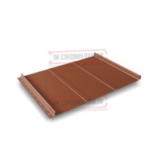 Кликфальц Line 0,5 Satin Мatt RAL8004 терракота