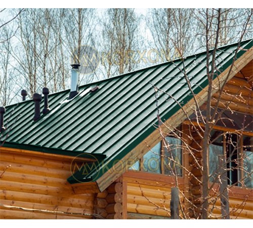 Кликфальц Line 0,5 Velur RAL6005 зеленый мох с пленкой на замках Кликфальц Line 0,5 Velur RAL6005 зеленый мох с пленкой на замках