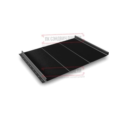 Кликфальц Line 0,5 Satin Мatt RAL9005 черный с пленкой на замках