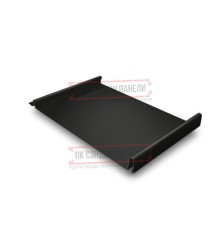 Кликфальц GL 0,5 Rooftop Matte RAL9005 черный с пленкой