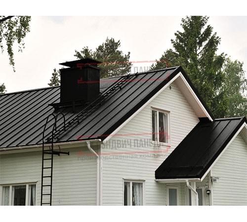 Кликфальц 0,5 PurPro Matt 275 RAL9005 черный с пленкой на замках Кликфальц 0,5 PurPro Matt 275 RAL9005 черный с пленкой на замках