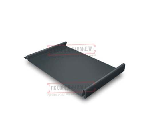 Кликфальц GL 0,5 Quarzit Pro Matt RAL7016 антрацитово-серый с пленкой на замках Кликфальц GL 0,5 Quarzit Pro Matt RAL7016 антрацитово-серый с пленкой на замках