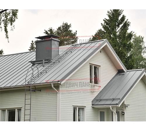 Кликфальц 0,5 Satin RAL9006 бело-алюминиевый с пленкой на замках Кликфальц 0,5 Satin RAL9006 бело-алюминиевый с пленкой на замках