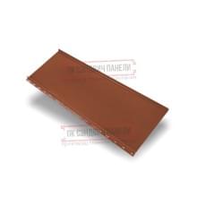 Кликфальц mini 0,5 Satin RAL8004 терракота с пленкой на замках