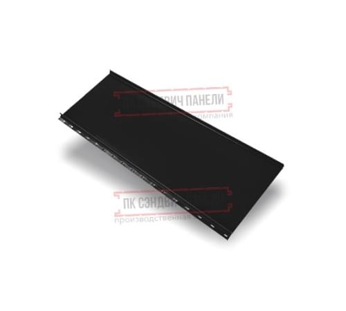 Кликфальц mini 0,5 Quarzit lite RAL9005 черный с пленкой на замках Кликфальц mini 0,5 Quarzit lite RAL9005 черный с пленкой на замках