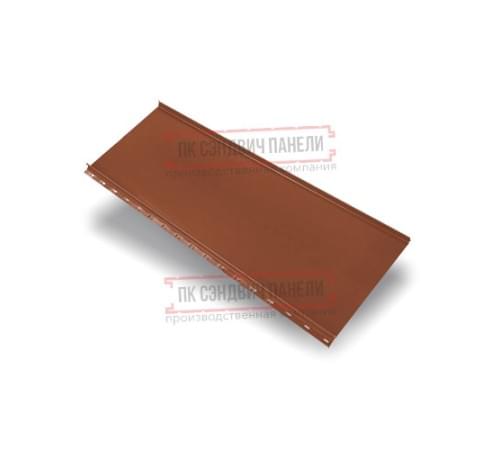 Кликфальц mini 0,45 Drap RAL8004 терракота с пленкой на замках Кликфальц mini 0,45 Drap RAL8004 терракота с пленкой на замках