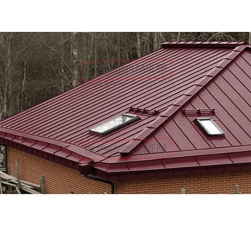 Кликфальц Pro 0,5 Velur RAL3005 красное вино с пленкой на замках Кликфальц Pro 0,5 Velur RAL3005 красное вино с пленкой на замках