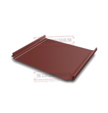 Кликфальц Pro 0,5 Velur RAL3009 оксидно-красный с пленкой на замках