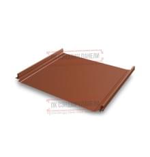 Кликфальц Pro 0,5 PurLite Matt RAL8004 терракота с пленкой на замках