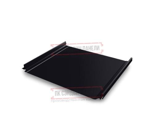 Кликфальц Pro 0,5 PurLite Matt RAL9005 черный с пленкой на замках