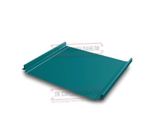 Кликфальц Pro 0,45 Полиэстер RAL5021 водная синь с пленкой на замках Кликфальц Pro 0,45 Полиэстер RAL5021 водная синь с пленкой на замках