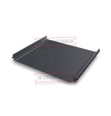 Кликфальц Pro 0,5 Quarzit lite RAL7024 мокрый асфальт с пленкой на замках